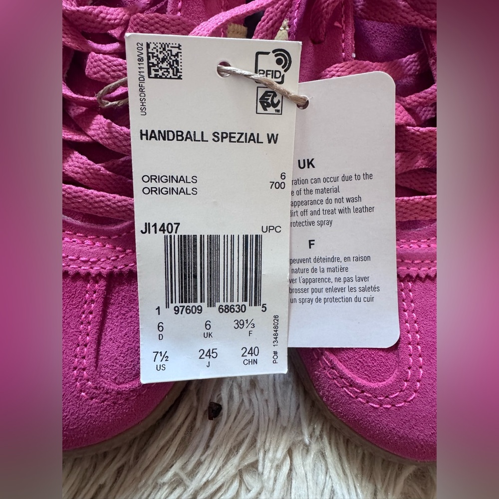 Adidas Fuchsia Handball Spezial Sneakers - Picture 4 of 6